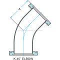 45° ISO-K Radius Elbows